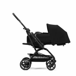 Sportovní kočárek cybex Eezy S Twist + 2 black leather Moon Black