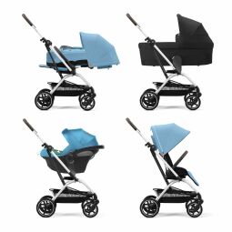 Sportovní kočárek cybex Eezy S Twist + 2 silver Beach Blue