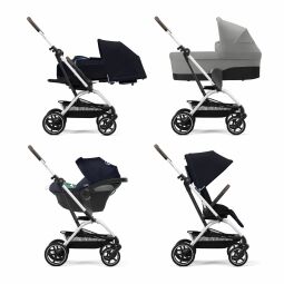 Sportovní kočárek cybex Eezy S Twist + 2 silver Ocean Blue