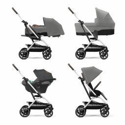 Sportovní kočárek cybex Eezy S Twist + 2 silver Lava Grey