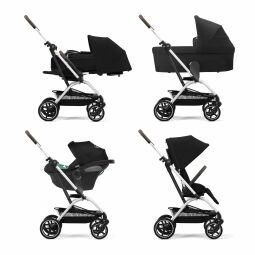 Sportovní kočárek cybex Eezy S Twist + 2 silver  Moon Black