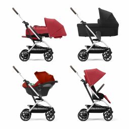 Sportovní kočárek cybex Eezy S Twist + 2 silver  Hibiscus Red