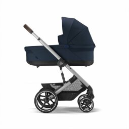 Kočárek CYBEX Balios S Lux + Cot S Lux Ocean Blue Silver Frame