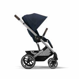 Kočárek CYBEX Balios S Lux + Cot S Lux Ocean Blue Silver Frame