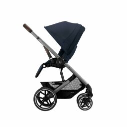 Kočárek CYBEX Balios S Lux + Cot S Lux Ocean Blue Silver Frame