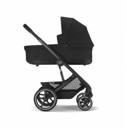 Kočárek CYBEX Balios S Lux + Cot S Lux Moon Black Black Frame