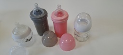 Bazar Set kojeneckých lahví - pouze šedá/sklo Avent
