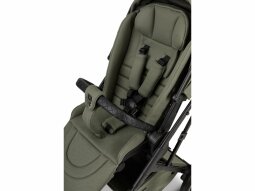 Kočárek Moon PIÚ Black Matt - Moss Green