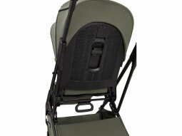 Kočárek Moon PIÚ Black Matt - Moss Green