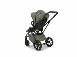 Kočárek Moon PIÚ Black Matt - Moss Green