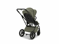 Kočárek Moon PIÚ Black Matt - Moss Green
