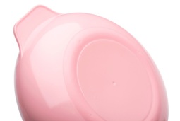 Set termotalířku s silikonovou lžičkou a hrnečkem, Pastel pink