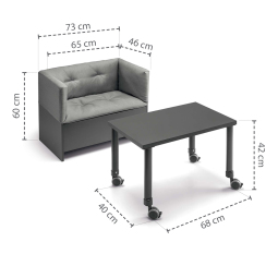 Přebalovací komoda GROWI 2IN1, Col.C261