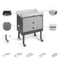 Přebalovací komoda GROWI 2IN1, Col.C262