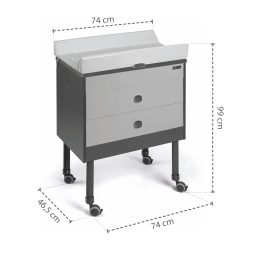 Přebalovací komoda GROWI 2IN1, Col.C262