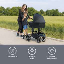 Stupátko ke kočárku Segboard 2, Black