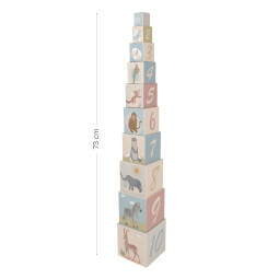 Dětské stohovací kostky kartonové 10ks
