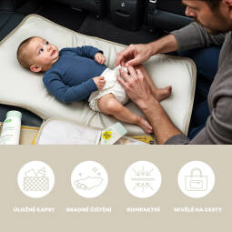 Cestovní přebalovací podložka, Shade grey