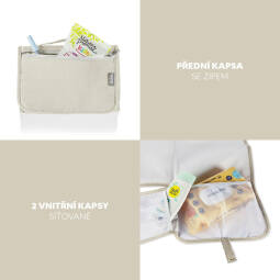 Cestovní přebalovací podložka, Ivory beige