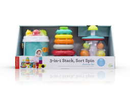 Sada hraček 3v1 Stack, Sort & Spin