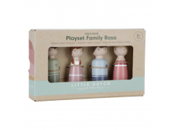 Sada dřevěných panenek Family Rosa