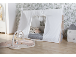 Textilní potah Tipi White na rám postele stan 70x140cm