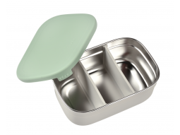 Svačinový box nerez Velvet Grey / Sage Green