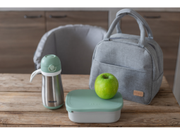Svačinový box nerez Velvet Grey / Sage Green