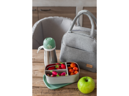 Svačinový box nerez Velvet Grey / Sage Green