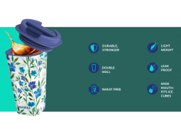 Plastový cestovní hrnek Flux Satsuma 450 ml