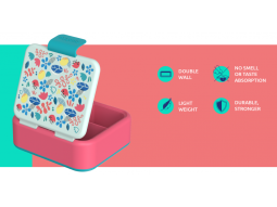 Plastový box na svačinu Twist Kids Flowers