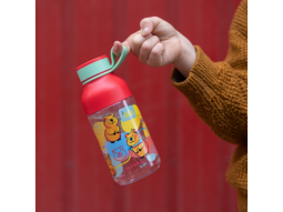 Plastová láhev Ice Kids s poutkem Happy 430 ml