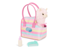 Lama v kabelce Sparkly Stripes Bag