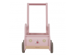 Chodítko auto dřevěné Pink