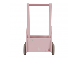 Chodítko auto dřevěné Pink