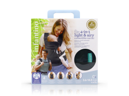 Nosítko Flip 4v1 Light & Airy Convertible Dark Grey