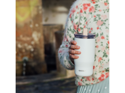 Nerezový termohrnek s brčkem Mist Ivory 720 ml