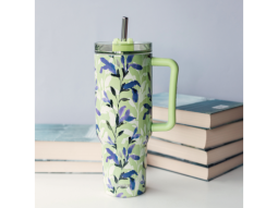 Nerezový termohrnek s brčkem Stream Matcha 1200 ml