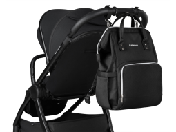 Přebalovací batoh Siena Black & Silver