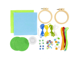 Kreativní sada Mini Craft Kit Embroidery Faces