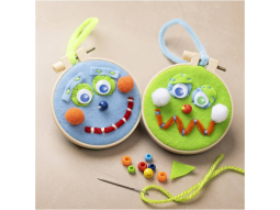 Kreativní sada Mini Craft Kit Embroidery Faces