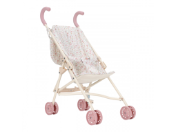 Kočárek pro panenky golfky skládací Soft Flowers