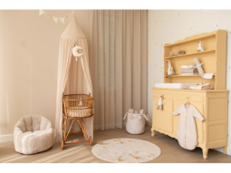 Nebesa nad postýlku mušelín Pure Soft Beige