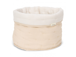 Košík textilní oboustranný velký Pure Soft Beige Stripe
