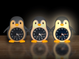 Noční světlo s budíkem POPPY PENGUIN
