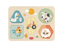 Puzzle se zvuky dřevěné Farmers Funday