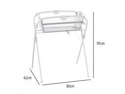 Stojan pro vaničku skládací Oasis White