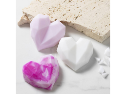 Kreativní sada výroba mýdla Hearts Pink