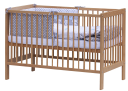 Postýlka 120 x 60 cm s kompletní výbavou Scarlett Gusto - modrá