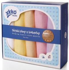 KIKKO Dětské pleny z biobavlny Staré časy 70x70 (5 ks) – pastels pro holky